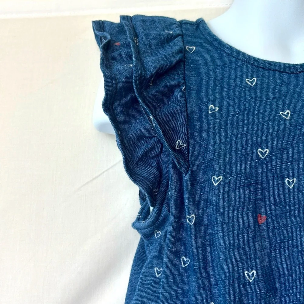 GYMBOREE | Navy Heart Print Jumpsuit 🤍🩷